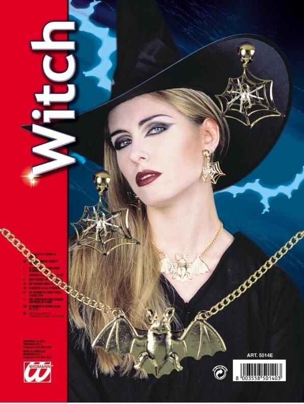 Karneval Halloween Schmuck Set Hexe