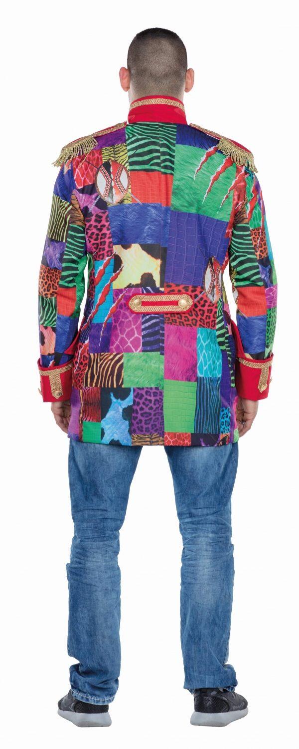 Karneval Herren Kostüm Jacke Multipatch