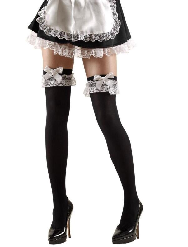 Karneval Damen Strümpfe Overknee Zimmermädchen