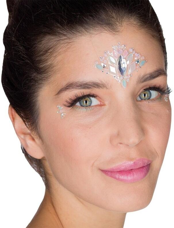 Festival Jewel-Sticker Gesicht Cotton Candy