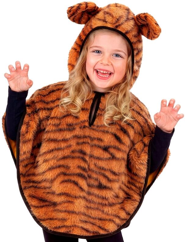 Widmann Karneval Kinder Kostüm Tiger Poncho