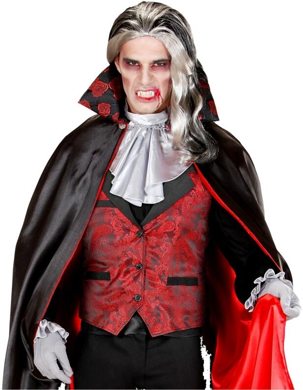 Karneval Halloween Herren Jacquard Weste Retro weinrot