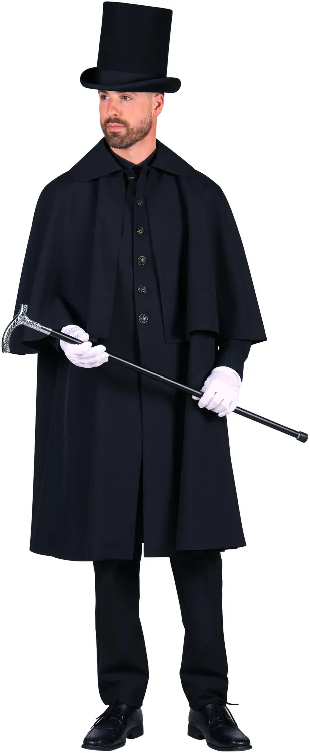 Thetru Karneval Halloween Herren Kostüm Kutscher Mantel