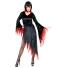 Karneval Halloween Damen Kostüm Dark Mistress Farbwahl - Rot