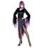 Karneval Halloween Damen Kostüm Dark Mistress Farbwahl - Lila
