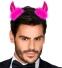 Karneval Halloween Pailletten Teufelshörner pink