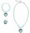 Karneval Kinder Schmuck-Set Prinzessin blau