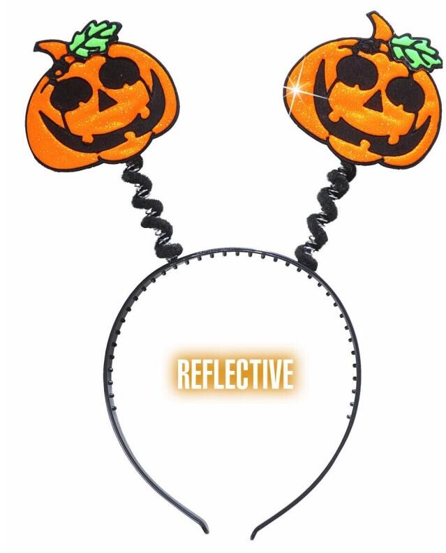 Karneval Halloween reflektierender Kürbis Haarreif