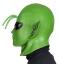 Karneval Halloween Vollkopf-Maske Alien