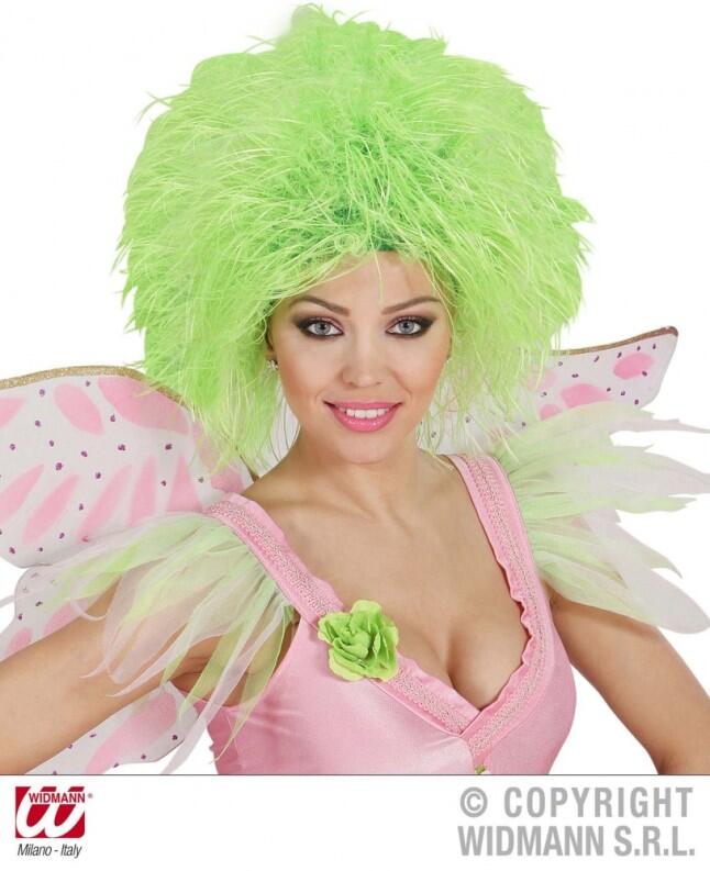 Karneval Damen Perücke Fee grün