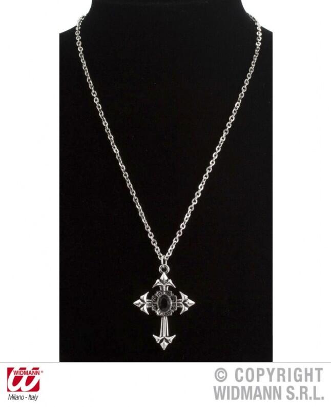 Karneval Halloween Halskette Kette Kreuz Gothic