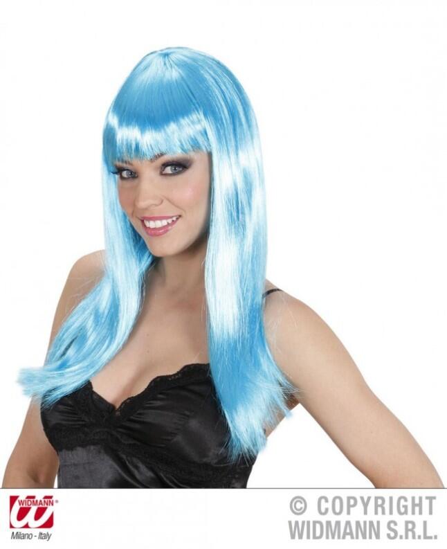 Karneval Damen Perücke BEAUTIFUL blau