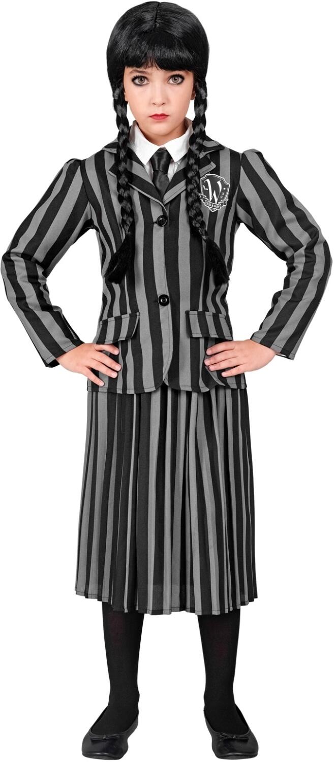 Karneval Halloween M&auml;dchen Kost&uuml;m Dark Girl gestreift