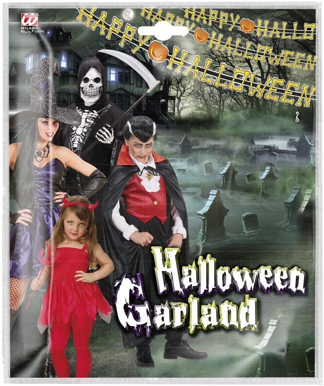 Halloween Dekoration Girlande Happy Halloween