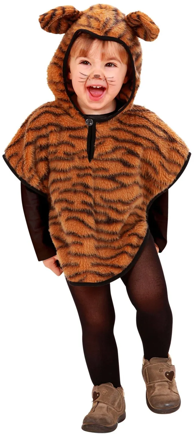 Widmann Karneval Kinder Kostüm Tiger Poncho