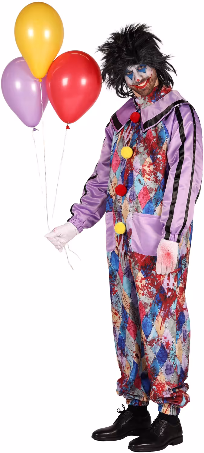 Thetru Karneval Halloween Herren Kostüm Böser Clown August
