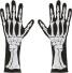 Karneval Halloween Skelett Handschuhe lang