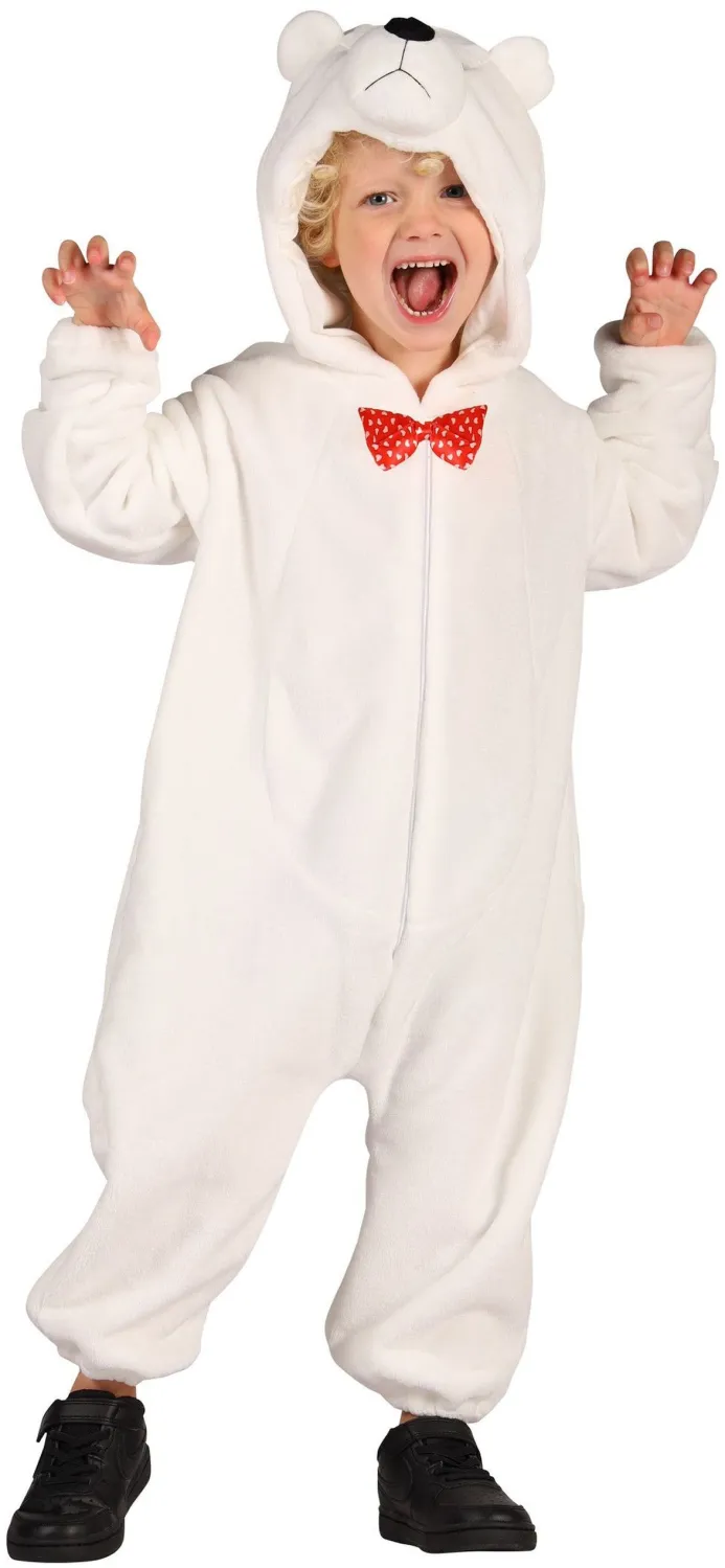 Thetru Karneval Kinder Kost&uuml;m Overall Pl&uuml;sch Eisb&auml;r