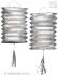 Lampion Zug-Laterne metallic Farbwahl - Silber