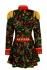 Thetru Karneval Damen Kostüm Jacke Frack Pailletten Wave rot hinten