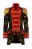 Thetru Karneval Herren Kostüm Jacke Pailletten Wave rot