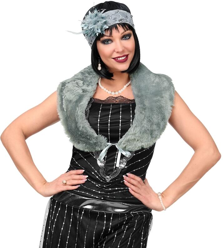 Karneval 20er Jahre Schmuck Set Perlen mit Strass