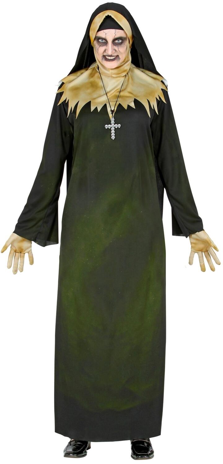Karneval Halloween Damen Kostüm Dämonische Nonne