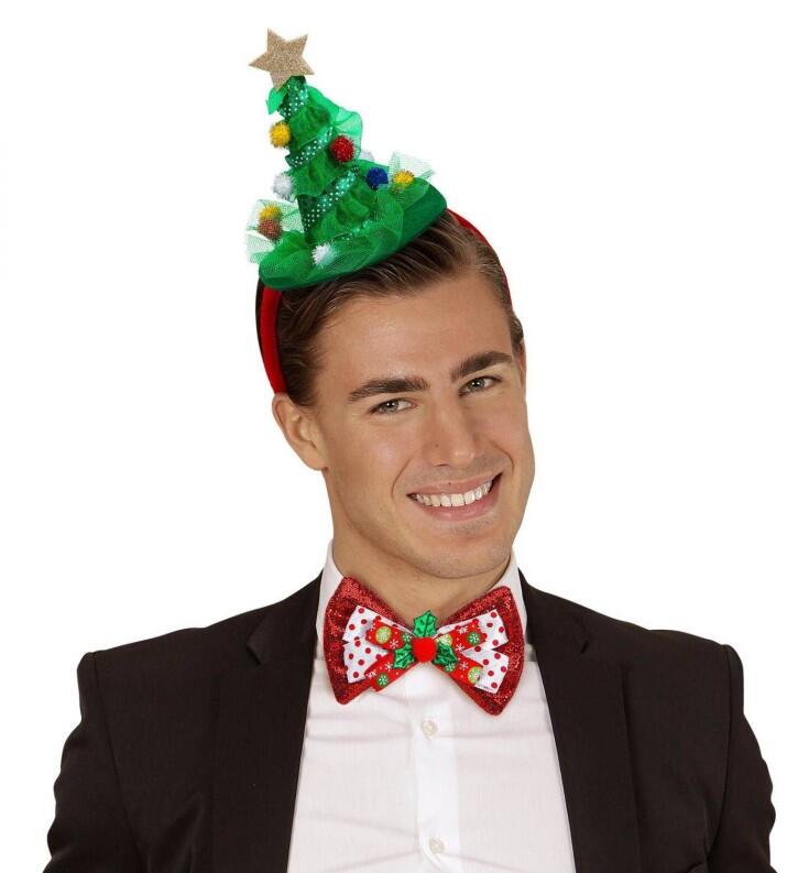 Weihnachtsmütze Haarreif Weihnachtsbaum