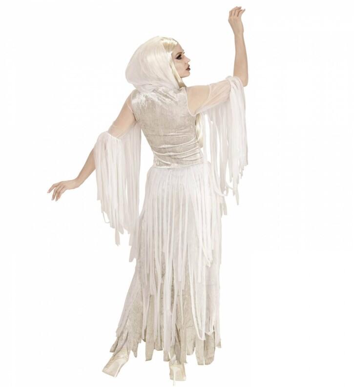 Karneval Halloween Damen Kostüm Geist Ghostly Spirit weiß