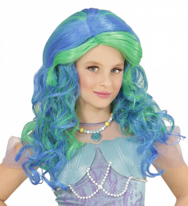 Karneval Kinder Perücke Meerjungfrau