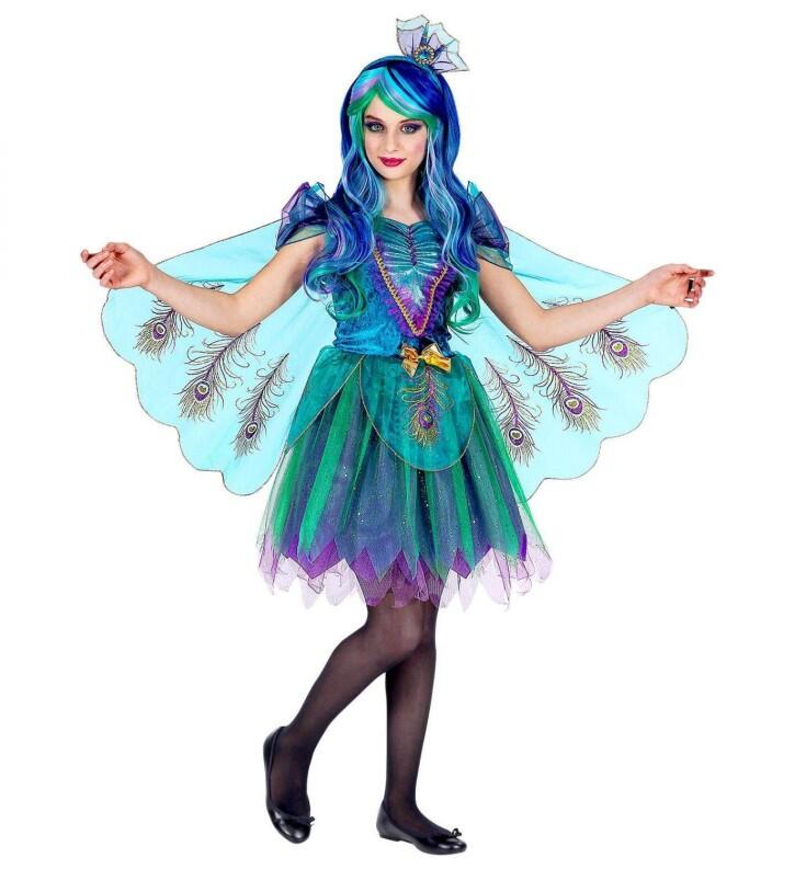 Karneval Mädchen Kostüm Pfau Elise