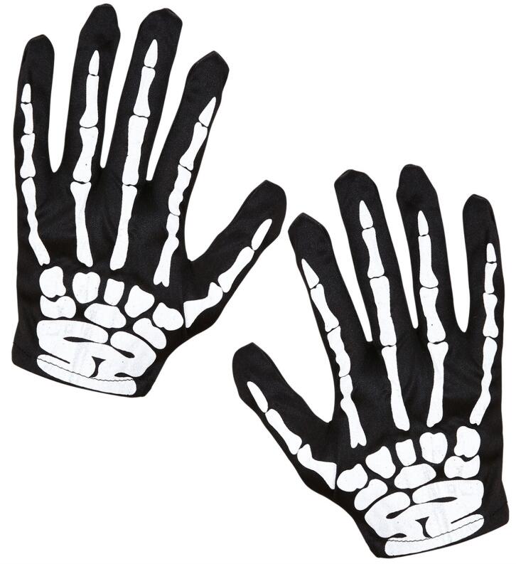 Karneval Halloween Skelett Handschuhe