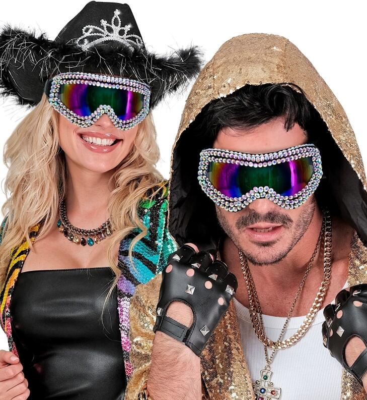 Karneval Festival Skibrille Apres-Ski Partybrille Strass
