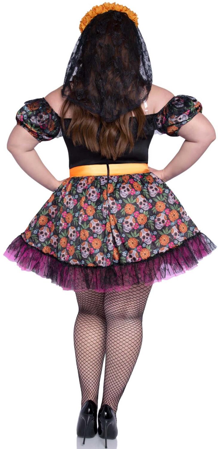 Leg Avenue Karneval Halloween Damen Kost&uuml;m Marigold Catrina XL