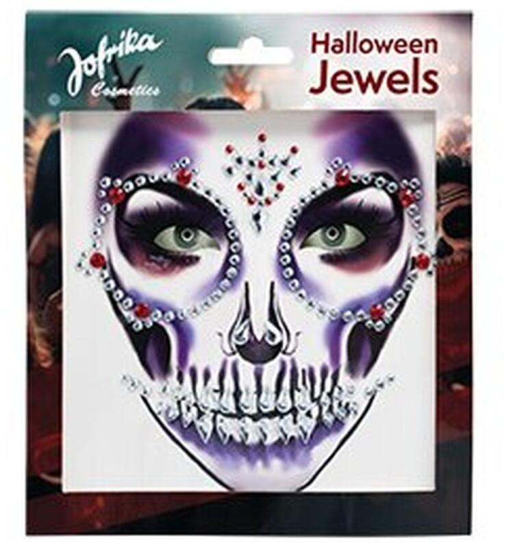 Karneval Halloween Gesicht Sticker Schädel