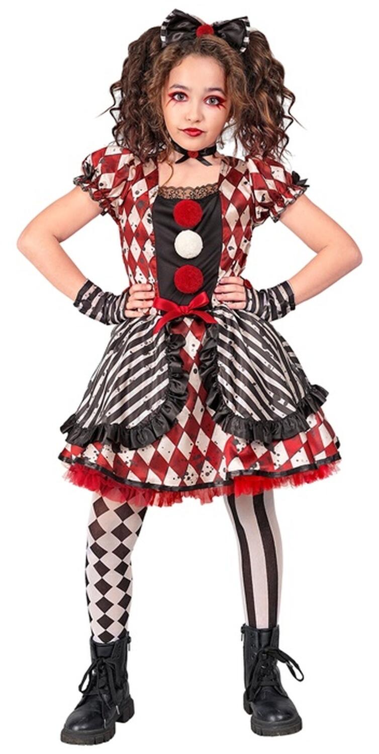 Karneval Halloween M&auml;dchen Kost&uuml;m Harlekin Puppe