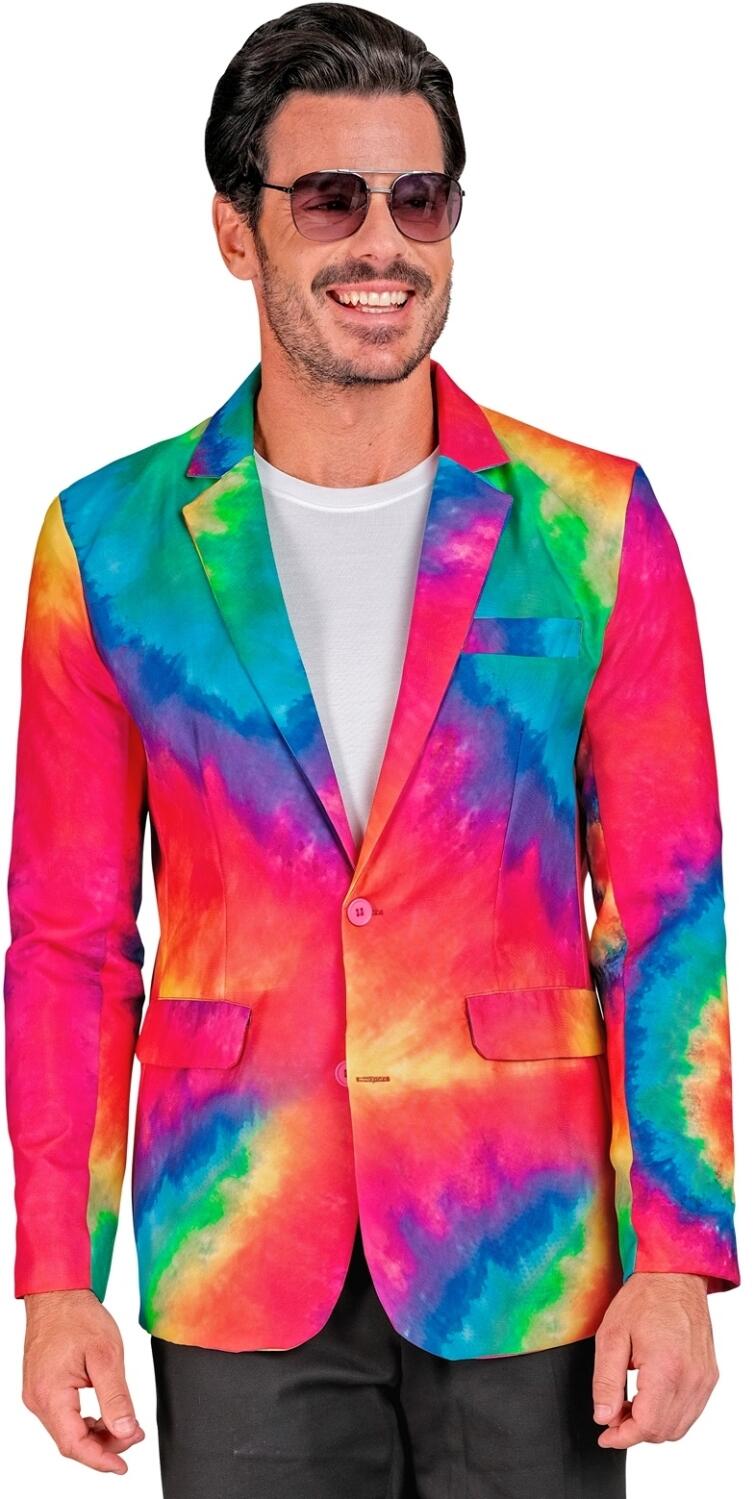 Party Jackett Batik neon Tie-Dye bunt