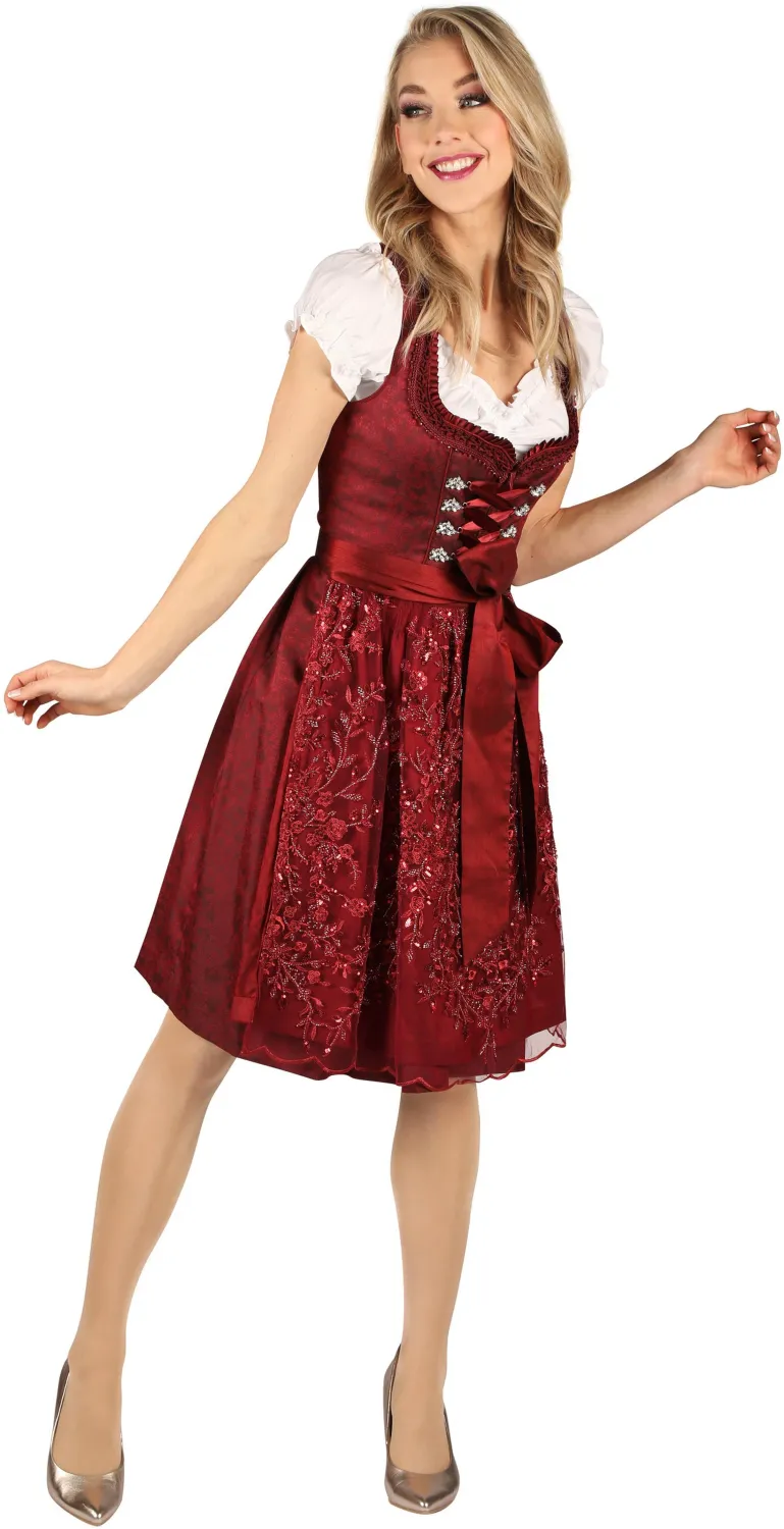 Thetru Oktoberfest Damen Dirndl Michaela rot