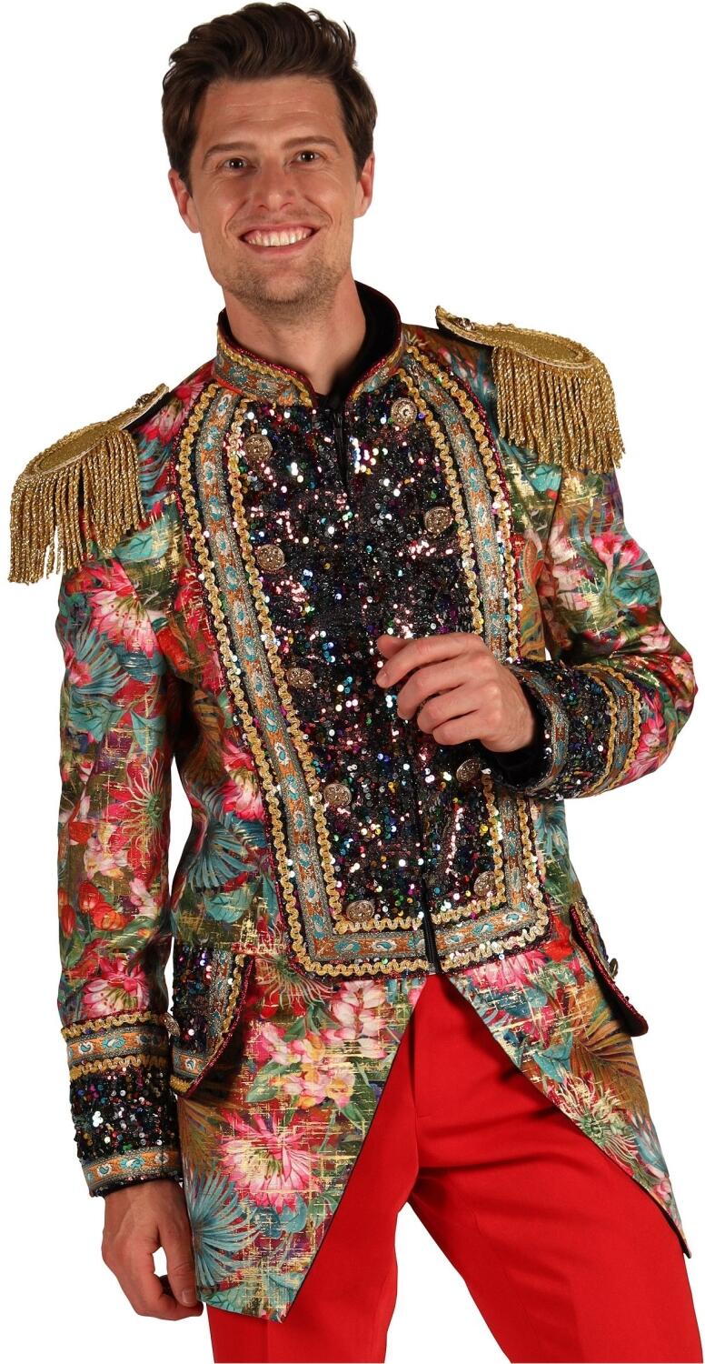 Thetru Karneval Herren Kost&uuml;m Jacke Frack Carnevale Fiesta rot