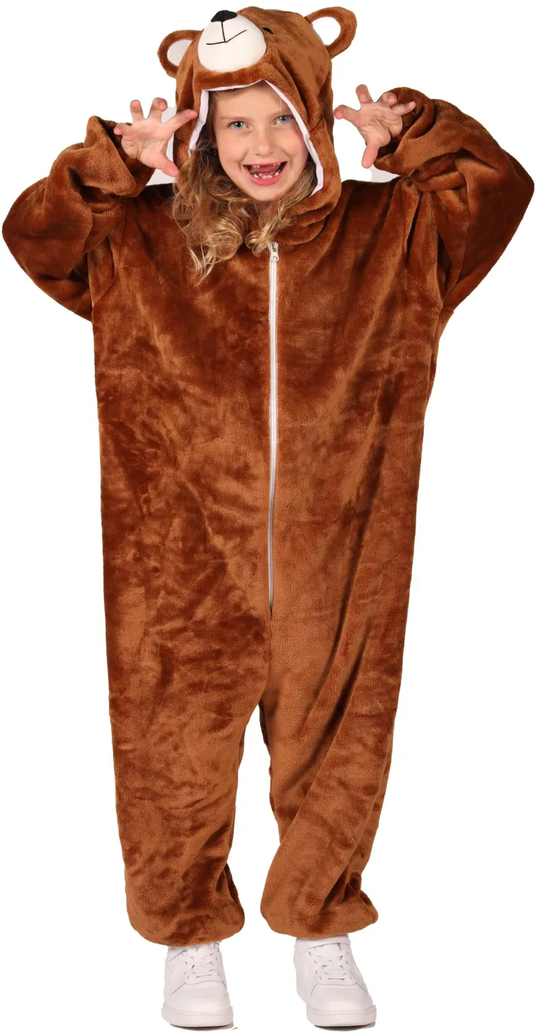 Thetru Karneval Kinder Kost&uuml;m Overall Pl&uuml;sch B&auml;r