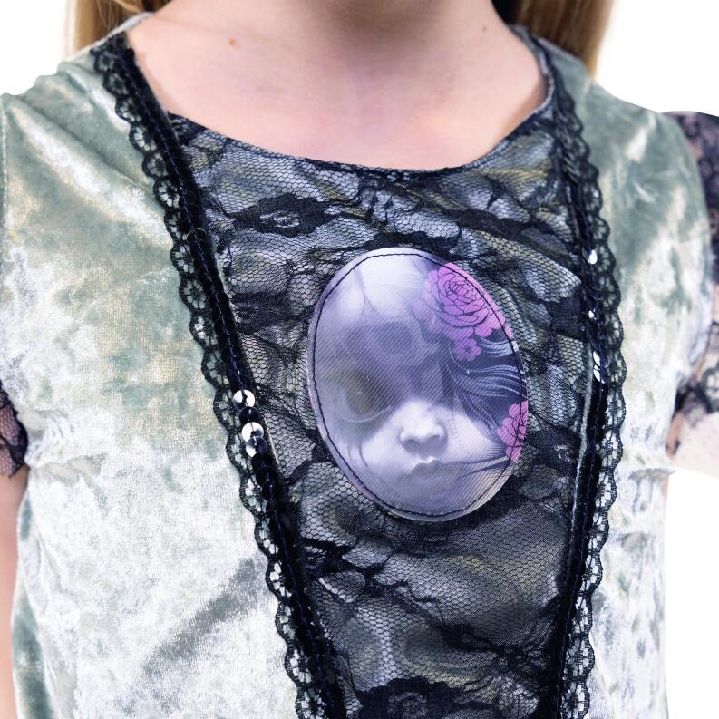 Karneval Halloween Mädchen Kostüm Geister Prinzessin Detail