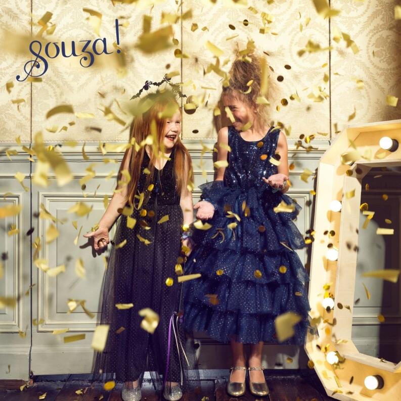 Souza Karneval Mädchen Kostüm Partykleid Colette blau