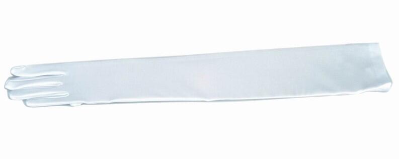 Karneval Handschuhe lang weiß