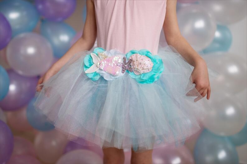 Karneval Mädchen Kostüm Tutu Meerjungfrau