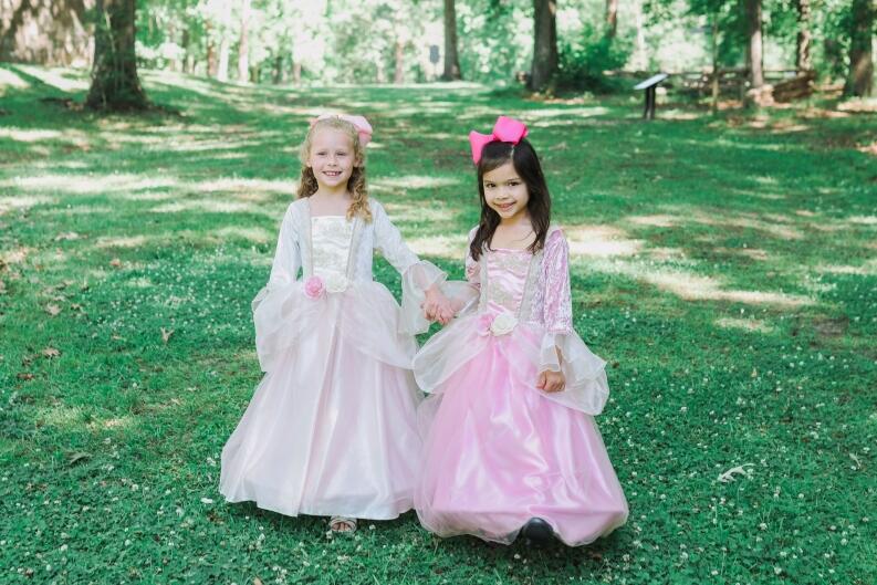 Karneval Mädchen Kostüm Prinzessin Golden Rose