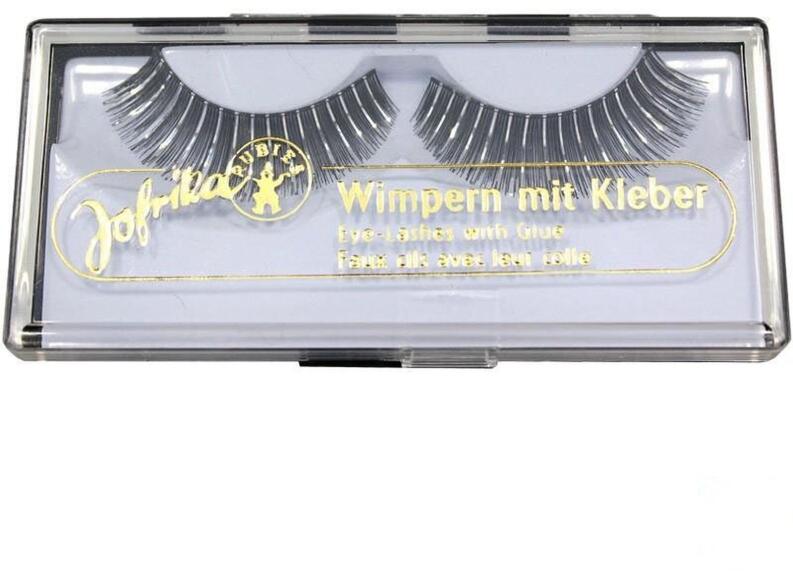 Jofrika Karneval Glitter Wimpern silber