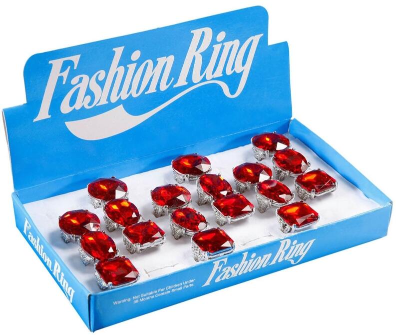 Karneval Halloween Deluxe Jumbo Ringe rot