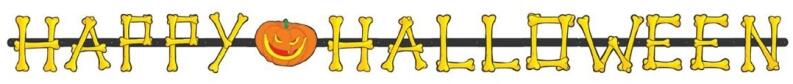 Halloween Dekoration Girlande Happy Halloween