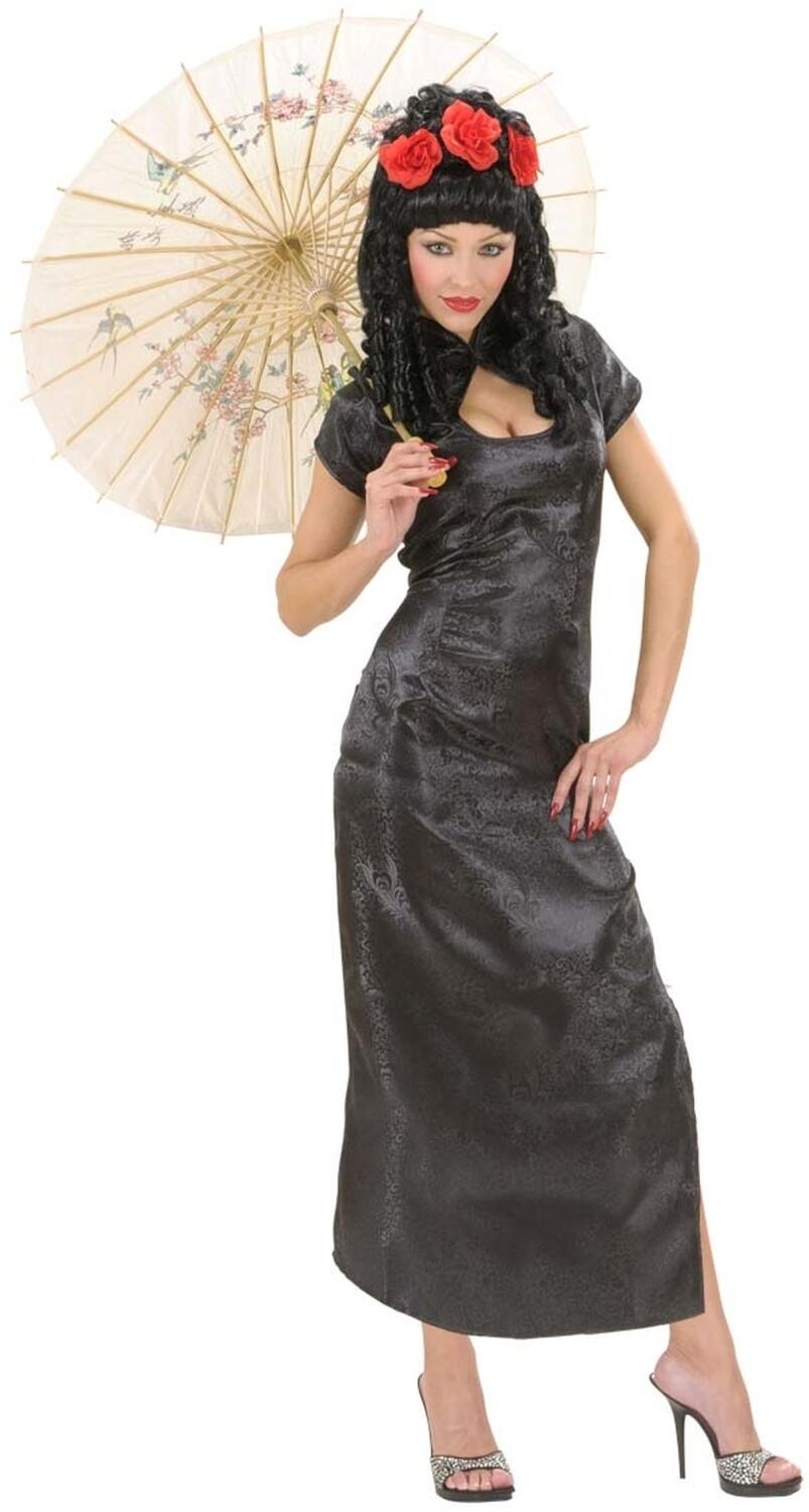 Karneval Damen Kostüm Geisha Black China Girl schwarz