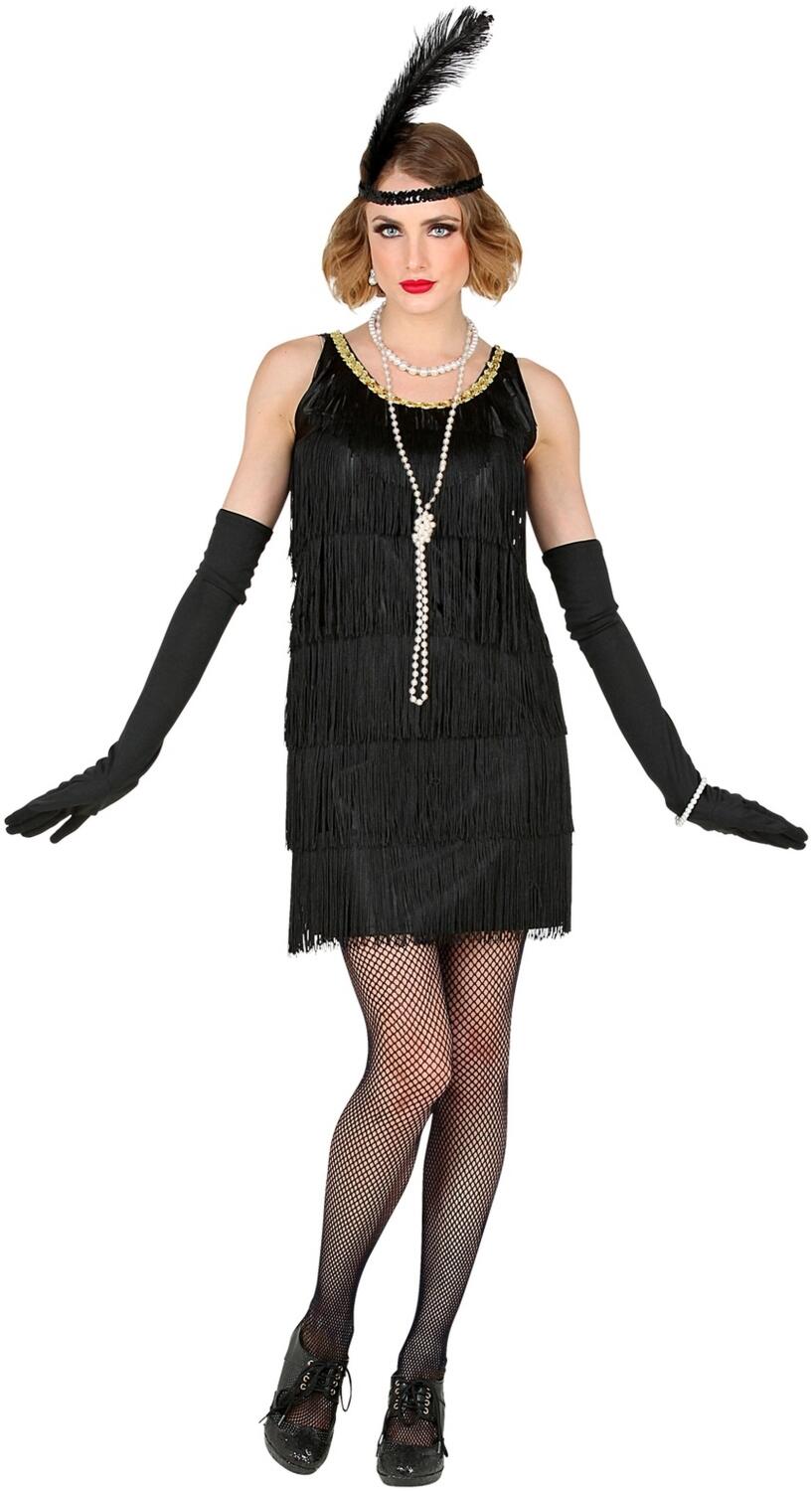 Widmann Karneval Damen Kost&uuml;m 20er Charleston Flapper schwarz